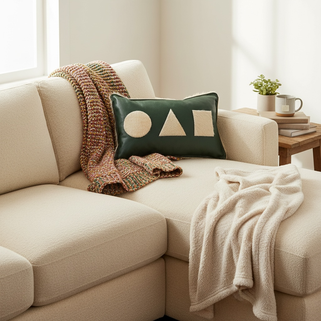 Geo Standard Accent Pillow - Green