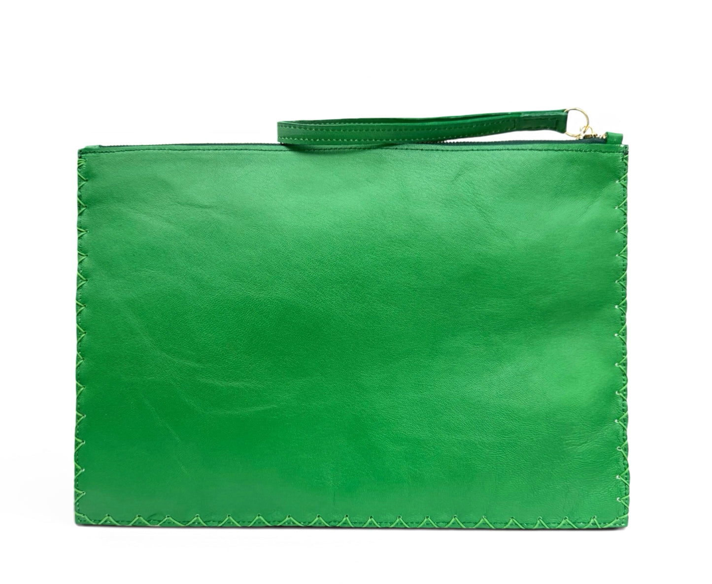 Green Flat Travel Clutch