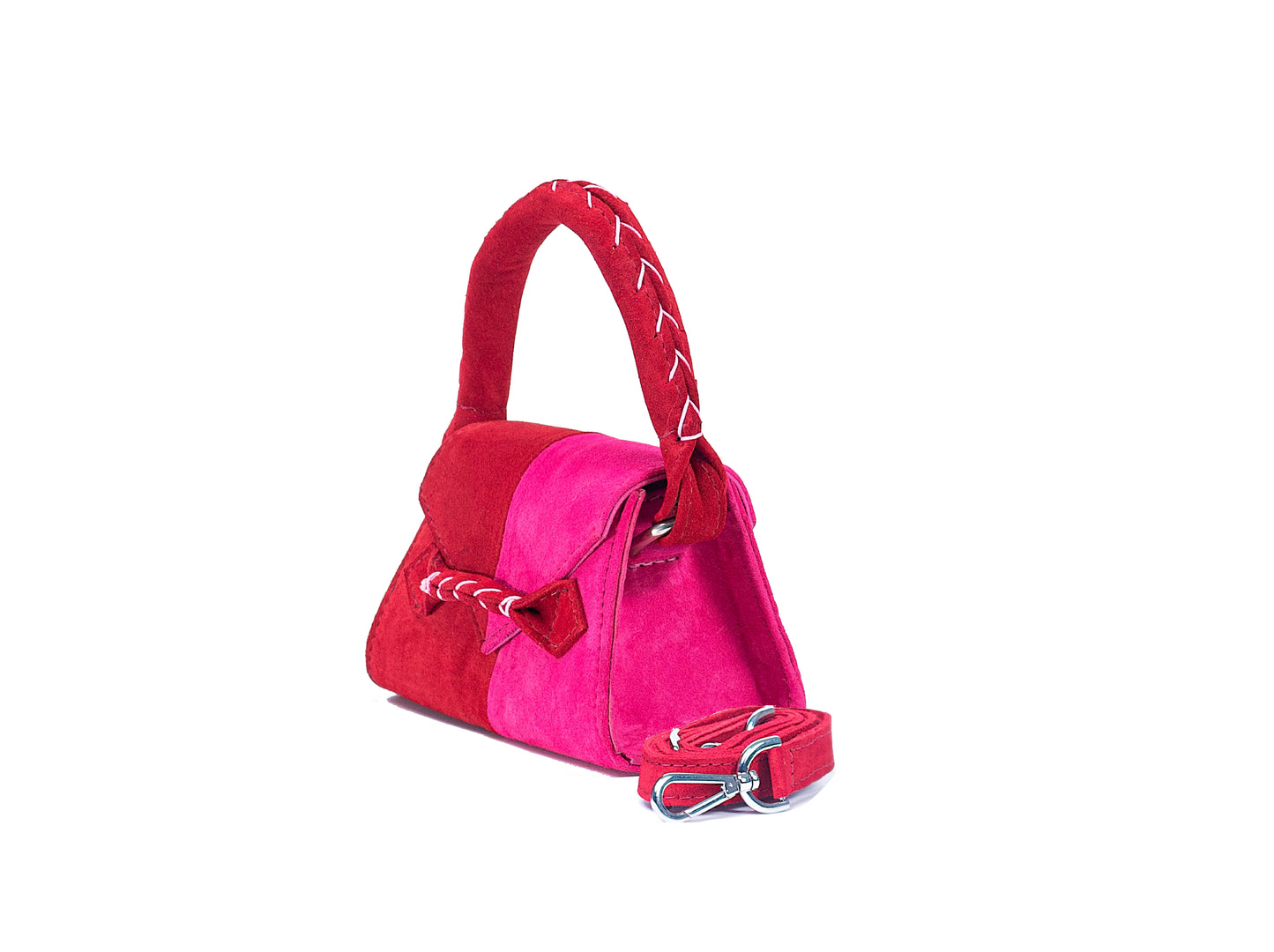 SPLIT SUEDE MICRO ESE TOP HANDLE