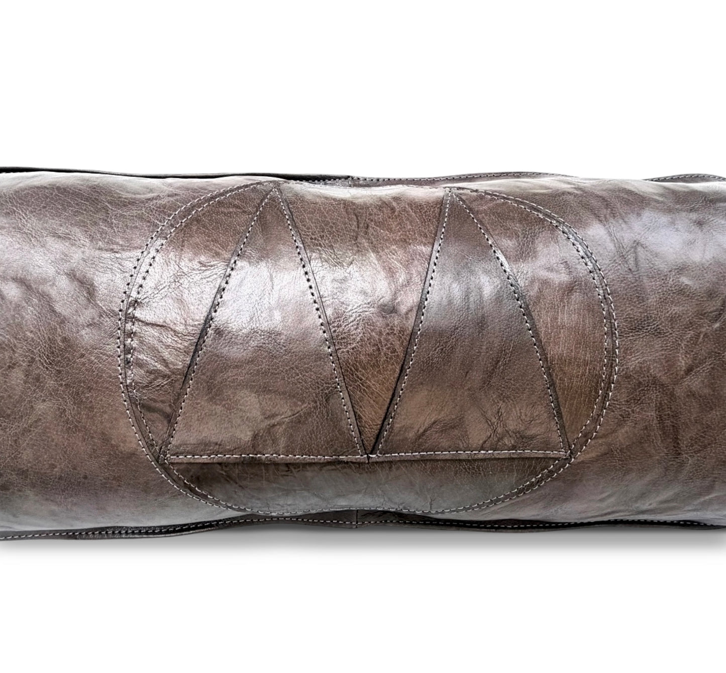Crinkled Grey Long Accent Pillow