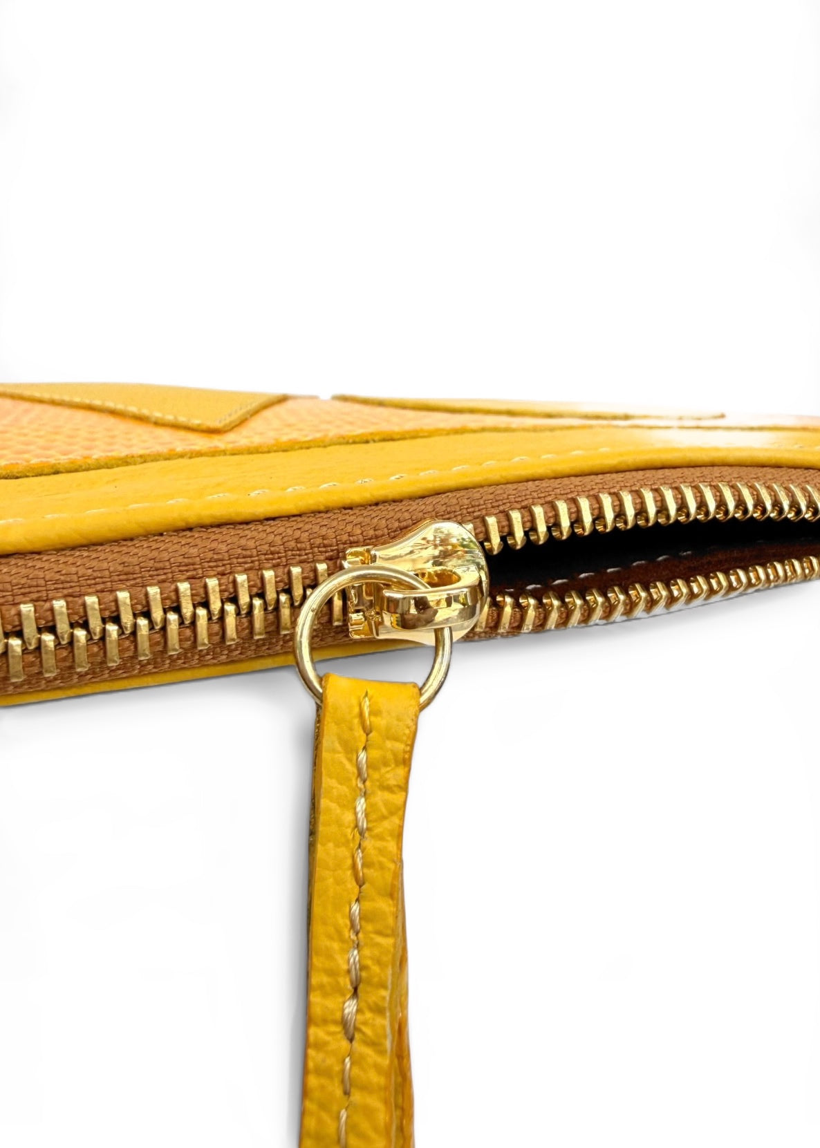 Yellow Geo Flat Pouch
