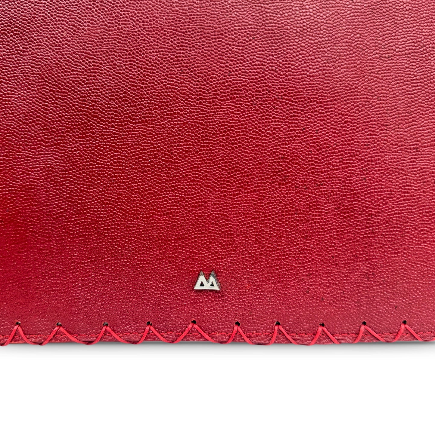 Red Geo Flat Pouch