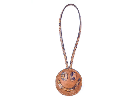 BROWN SMILEY FACE CHARM