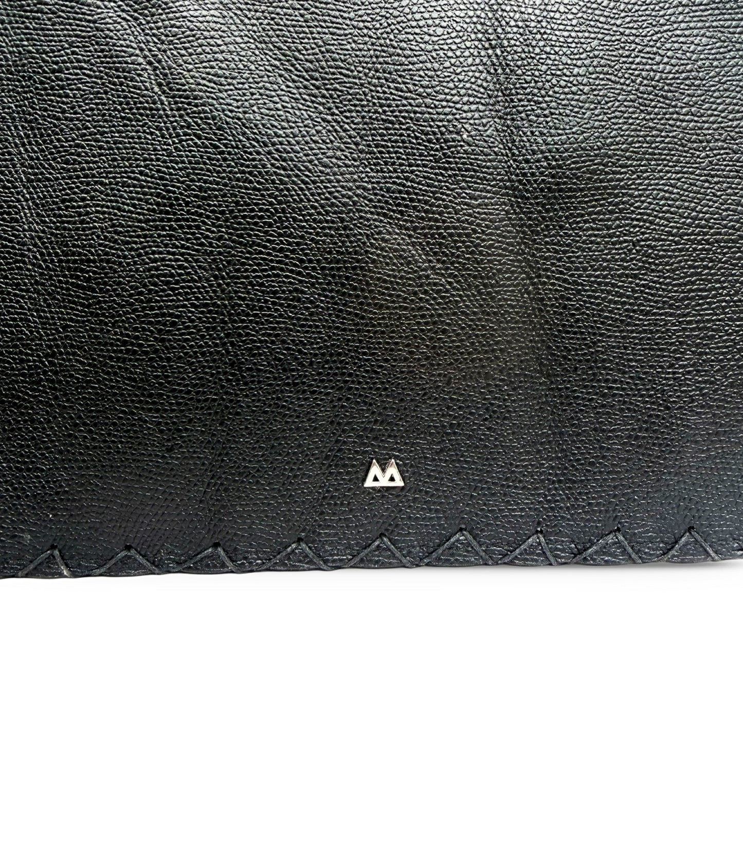 Black Geo Flat Pouch