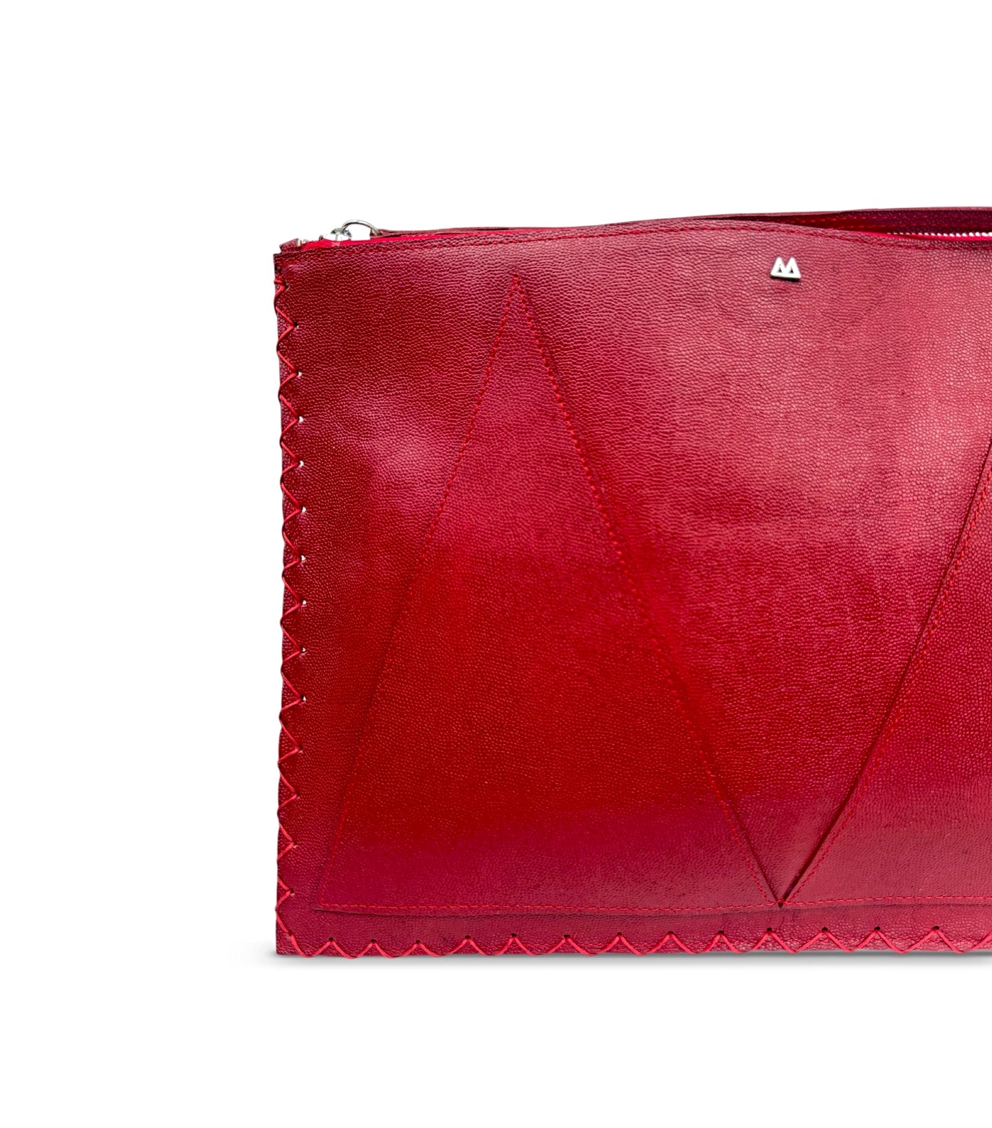Red Flat Travel Clutch