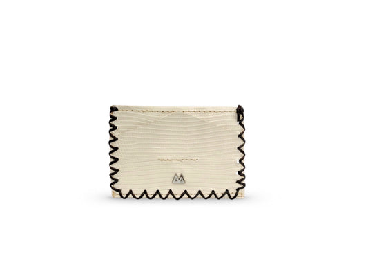 Cream Croc Ozi Cardholder