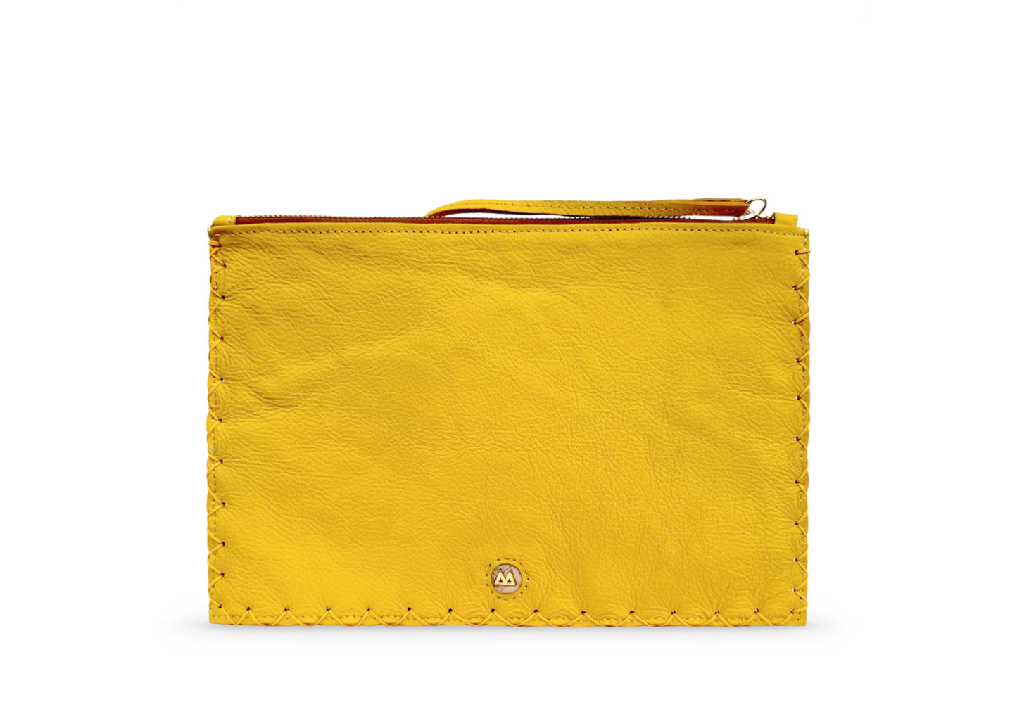 Yellow Geo Flat Pouch