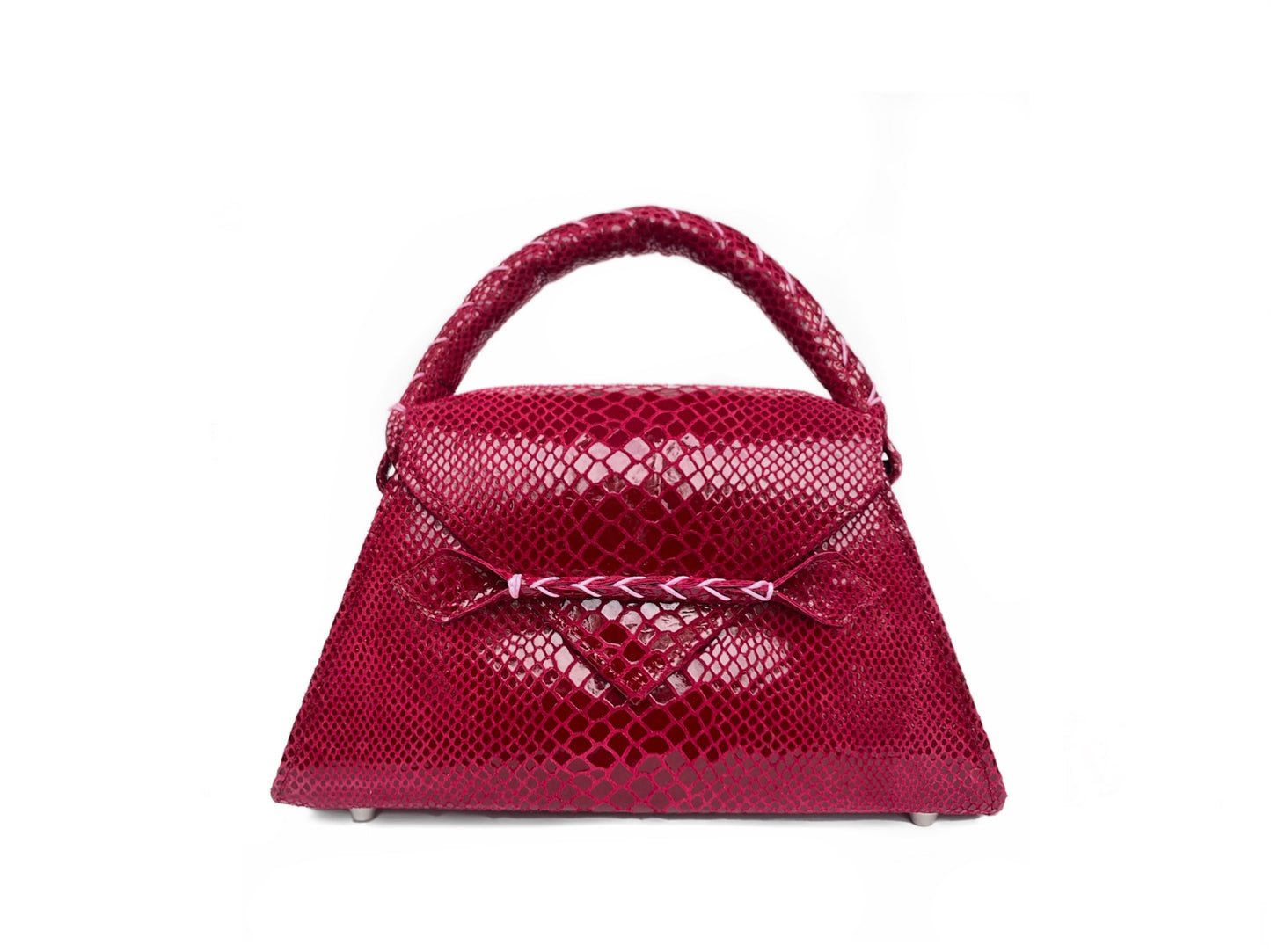 FUSHIA PINK SNAKESKIN ESE MINI