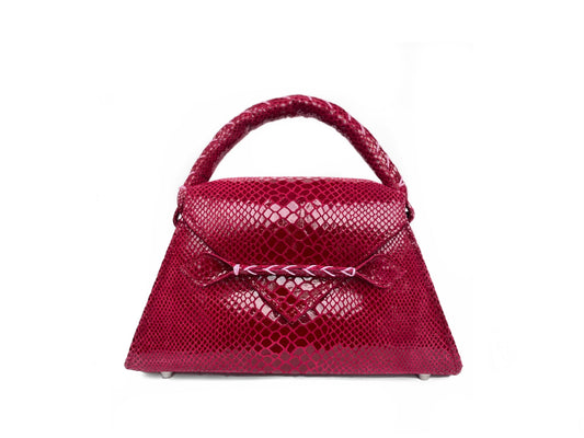 FUSHIA PINK SNAKESKIN ESE MINI