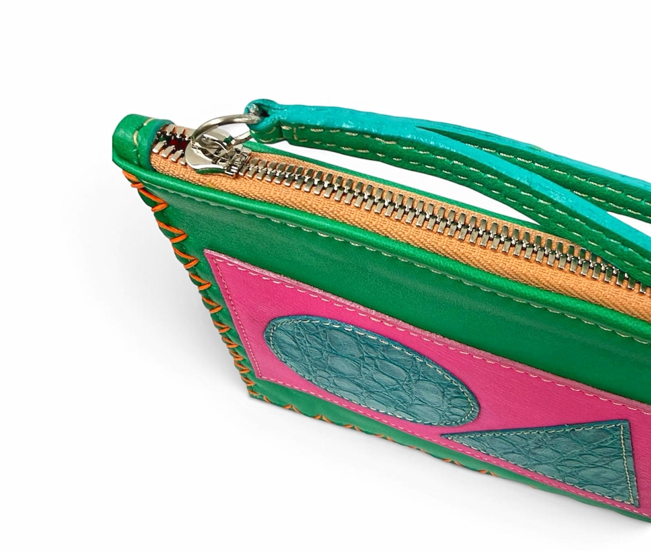 Tropical Pop Geo Flat Pouch