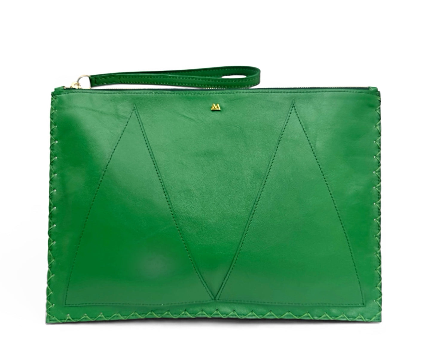 Green Flat Travel Clutch