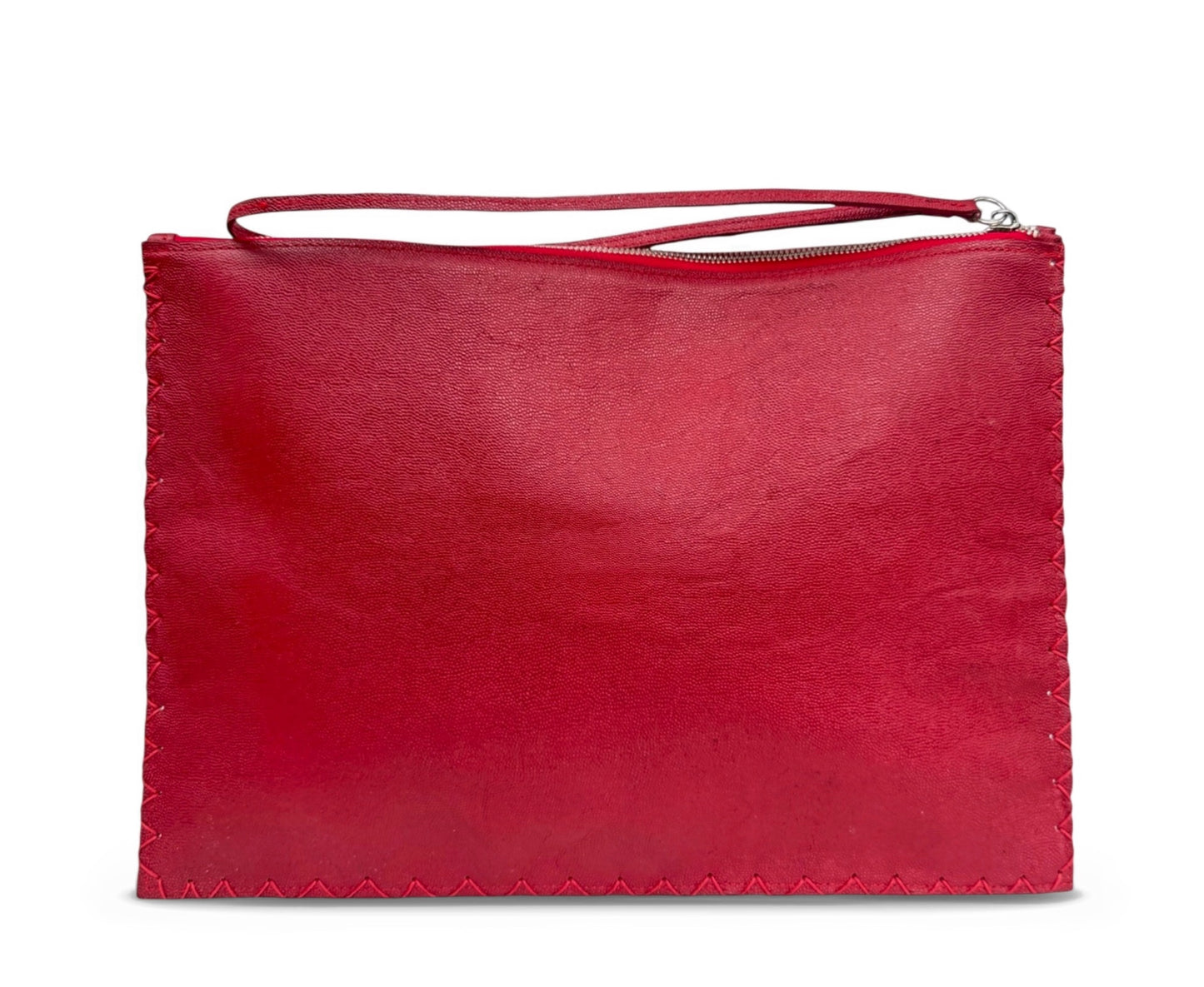 Red Flat Travel Clutch