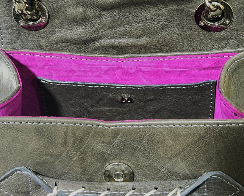 Crinkled Glazed Grey Ese Plus Chain