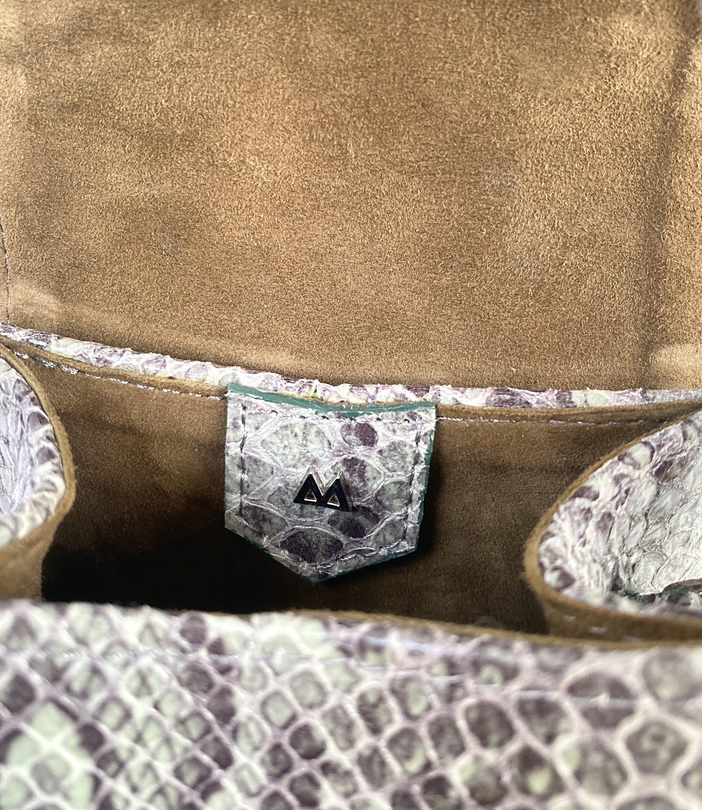 SEA SALT SNAKESKIN MICRO ESE TOP HANDLE