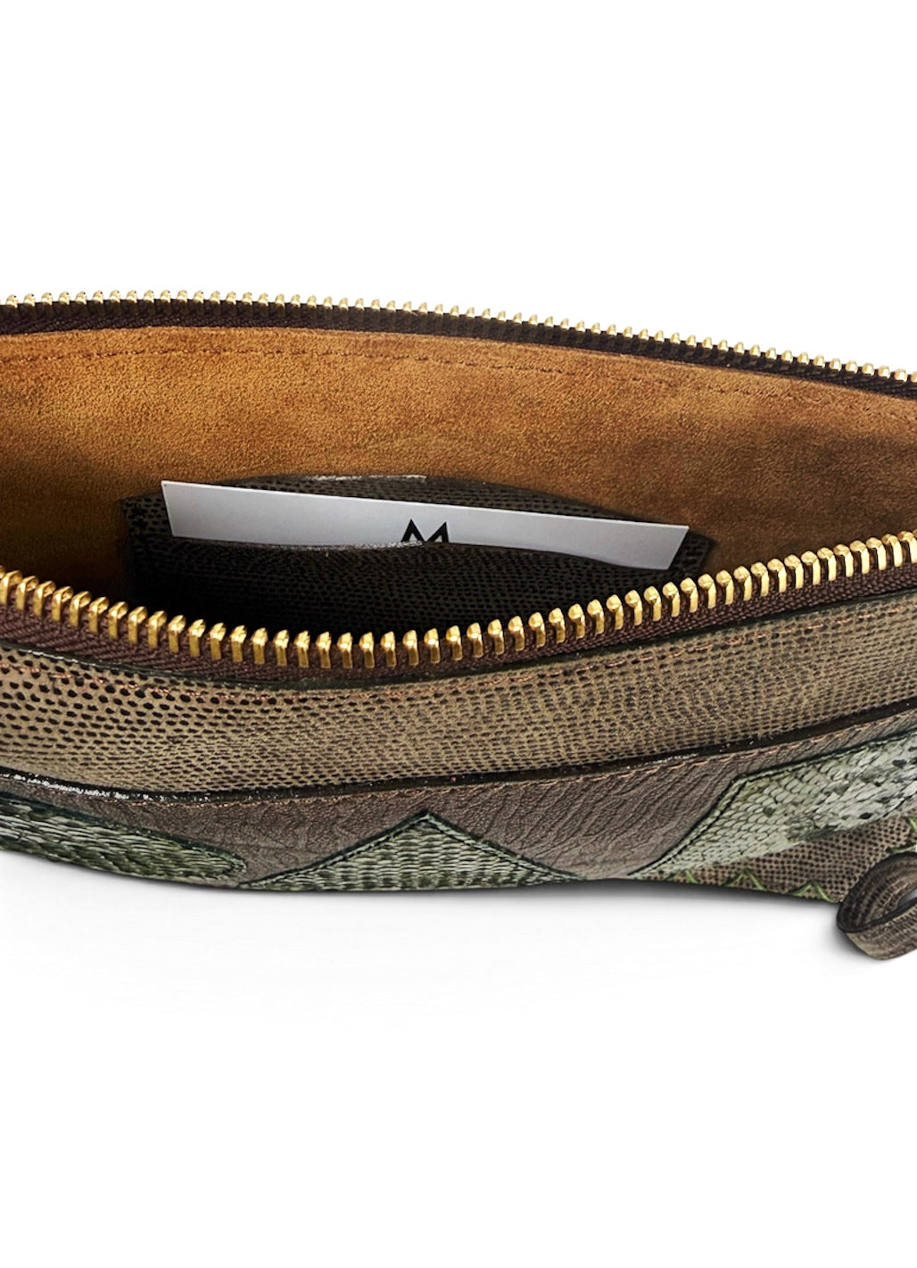 Earthy Geo Flat Crossbody Pouch