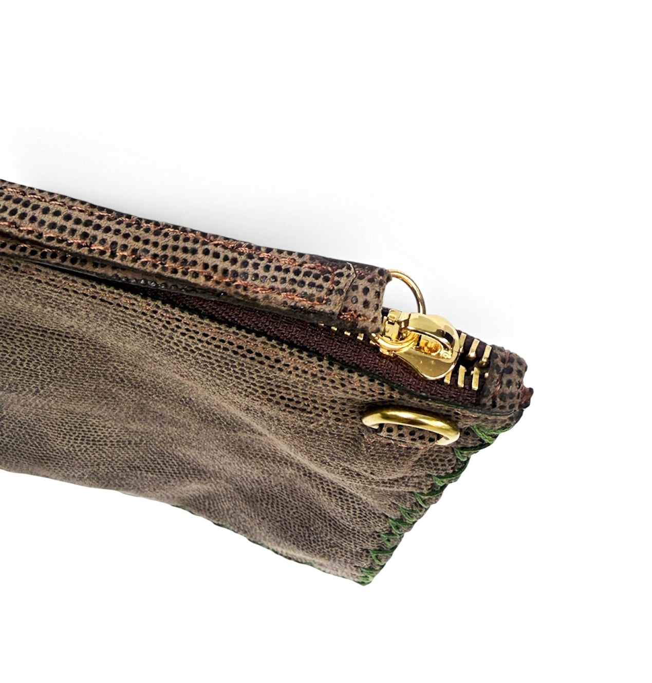 Earthy Geo Flat Crossbody Pouch