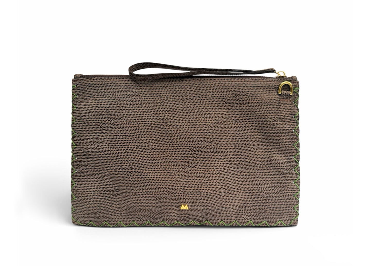 Earthy Geo Flat Crossbody Pouch
